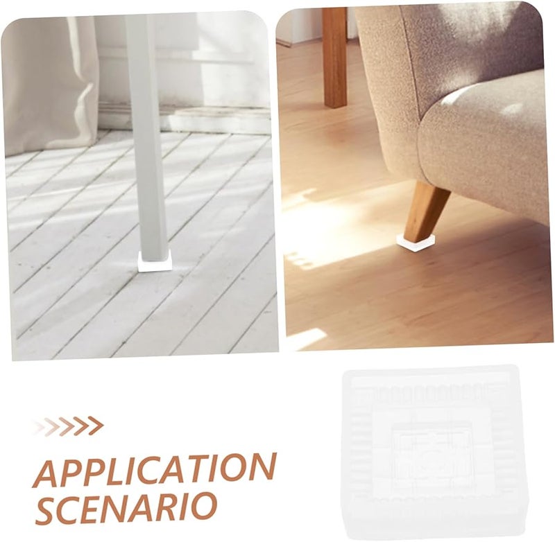 4Pcs Furniture Leg Protectors Slip Soundproof Caps Scratch Resistant For Chairs And Tables - Image 2